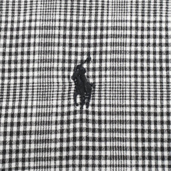 Polo Ralph Lauren Black White Plaid Blake Short Sleeve Button Down Shirt Mens XL - Picture 2 of 7